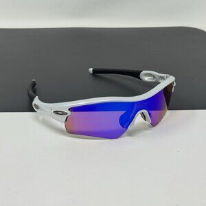 Oakley Radar Path Sunglasses 09-673 White Chrome Blue Iridium